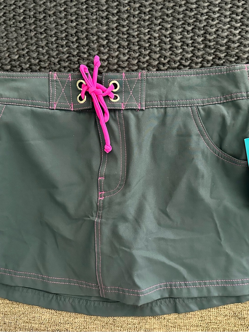 NWT Free Country Blue with Pink Lined and accents Swim Skirt